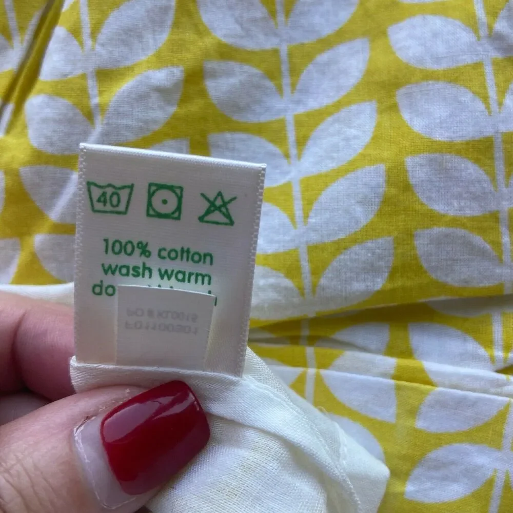 kit‎ + lili Girls Dress Size 12-18 Mo Yellow White Leaf Print Bloomers NEW